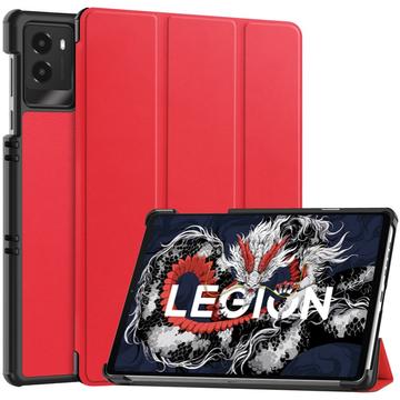 Étui à Rabat Smart Lenovo Legion Y700 (2025) - Série Tri-Fold - Rouge