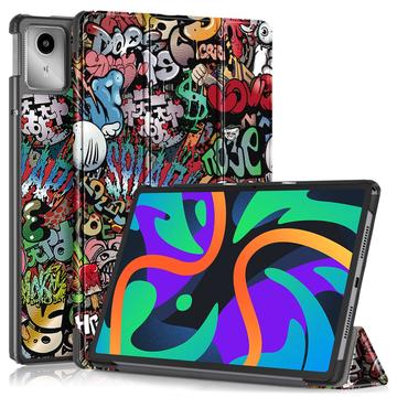 Étui à Rabat Smart Lenovo Tab M11 - Série Tri-Fold - Graffiti