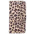 Etui Portefeuille pour iPhone 6 Plus / 6S Plus - Leopard - Marron