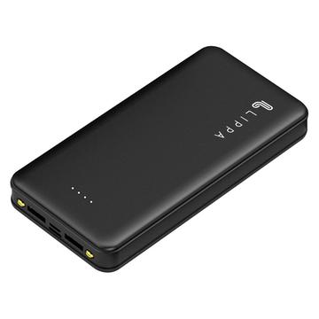 Banque d\'alimentation Lippa 20000mAh avec 2 ports USB-A (Emballage ouvert - Satisfaisant Bulk) - Noir