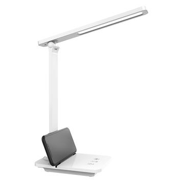 Lippa Lampe de bureau LED avec chargement sans fil - Blanc