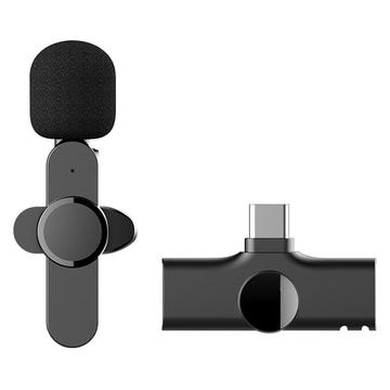 Microphone de Lavalier sans fil Lippa - USB-C - Noir