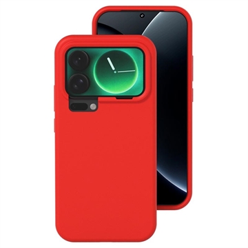 Coque Xiaomi 17 Pro Max en silicone liquide - Rouge