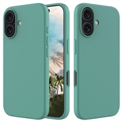 Coque iPhone 16 Plus en Silicone Liquide - Vert Foncé