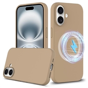 Coque iPhone 16 Plus en Silicone Liquide - Compatible MagSafe - L'or du désert