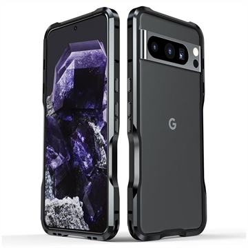Luphie Bumper en Métal pour Google Pixel 8 Pro - Noir