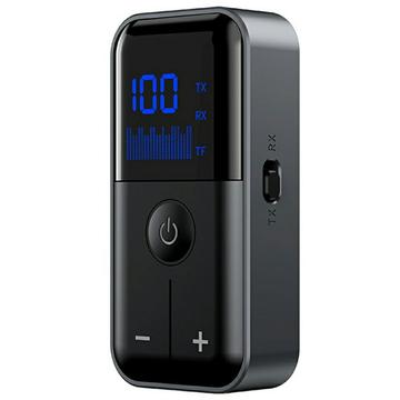 Récepteur/émetteur sans fil Bluetooth 5.4 M20 avec ports AUX 3.5mm et carte TF - Noir