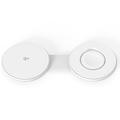 M40 Chargeur magnétique sans fil 2-en-1 pour iPhone, Apple Watch, AirPods - 25W/5W - Blanc