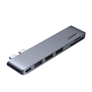 Hub USB-C 6-en-1 MacBook Pro/Air Ugreen CM251 - Gris