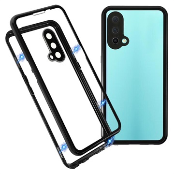 Coque Magnétique OnePlus Nord CE 5G avec Dos en Verre Trempé