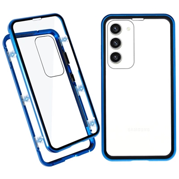Coque Magnétique Samsung Galaxy S23 5G avec Verre Trempé - Bleue