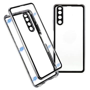 Coque Magnétique Sony Xperia 10 IV avec Verre Trempé - Argenté