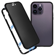 Coque Magnétique iPhone 16 Pro Max avec Verre Trempé - Confidentialité - Noire