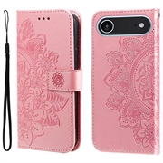 Étui Portefeuille iPhone Air Mandala Série - Rose