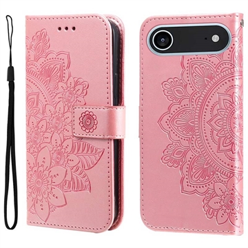Étui Portefeuille iPhone Air Mandala Série - Rose