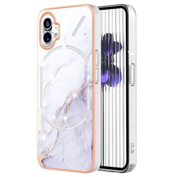 Coque Nothing Phone (1) en TPU Marble Pattern Galvanisé IMD