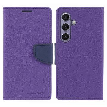 Étui Portefeuille Samsung Galaxy S24+ Mercury Goospery Fancy Diary - Violet