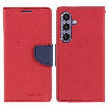 Étui Portefeuille Samsung Galaxy S24+ Mercury Goospery Fancy Diary - Rouge