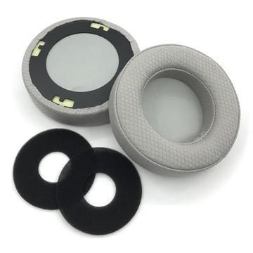 Coussinets en mousse à mémoire de forme Mesh Cloth pour casque AKG Q701/K601/K701/K612 Pro/K712 Pro - Coussinets de remplacement - Gris