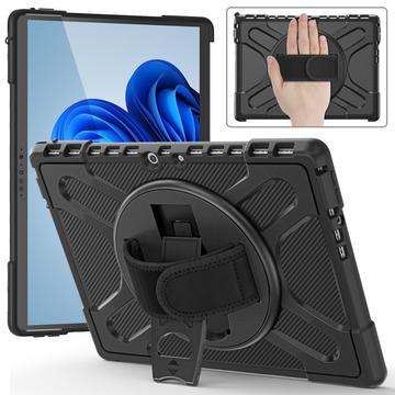 Étui Microsoft Surface Pro 8 Heavy Duty 360 avec Sangle - Noir