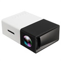 Mini Projecteur LED Full HD Portable YG300 (Emballage ouvert - Acceptable) - Noir / Blanc