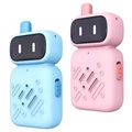 Talkies-Walkies Mini Robot pour Enfants avec Batterie Rechargeable - Bleu & Rose