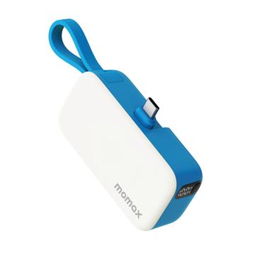 Momax 1-Power Mini Pop Art Power Bank USB-C 5000mAh - Bleu