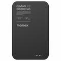 Batterie externe magnétique sans fil Momax Q.Mag X2 20000mAh - Noir
