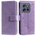 Étui Portefeuille Motorola Edge 50 Neo Mandala Série - Violet