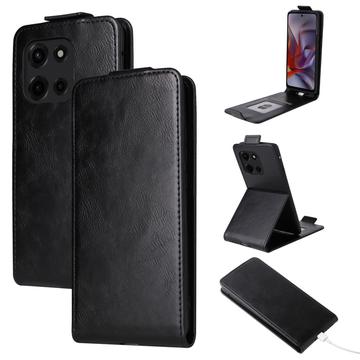 Étui à Rabat Vertical Motorola Edge 60 Fusion avec Porte-Cartes - Noir