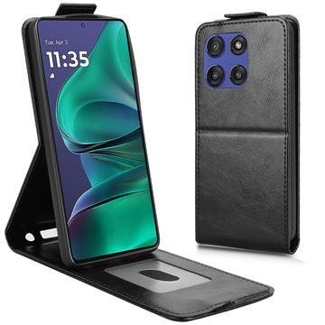 Étui à rabat vertical Motorola Edge 60 Stylus avec support - Noir
