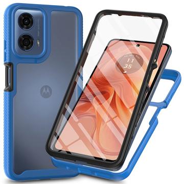 Coque Motorola Moto E14/G24/G04/G04s - Série 360 Protection - Bleue / Claire