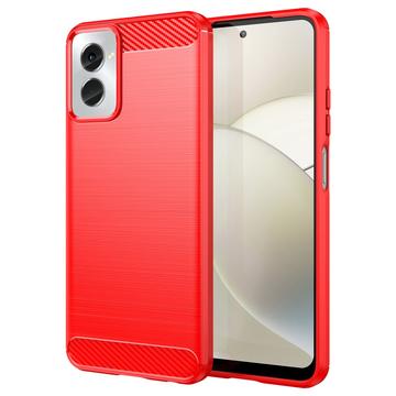 Coque Motorola Moto G Power (2024) en TPU Brossé - Fibre de Carbone