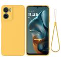 Coque Motorola Moto G05/E15 en silicone liquide avec dragonne