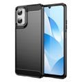 Coque Motorola Moto G06/G06 Power en TPU Brossé - Fibre de Carbone