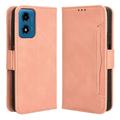 Étui Portefeuille Motorola Moto G24 Power/G04/E14 - Série Cardholder - Rose