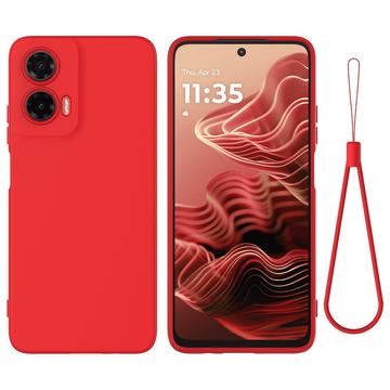 Coque Motorola Moto G35 en Silicone Liquide - Rouge