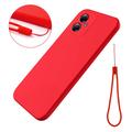 Coque Motorola Moto G54 en Silicone Liquide - Rouge