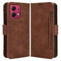 Étui Portefeuille Motorola Moto G84 - Série Cardholder - Marron