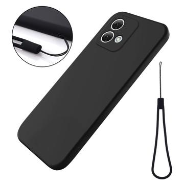 Coque Motorola Moto G84 en Silicone Liquide - Noire