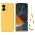 Coque Motorola Moto G85/S50 Neo en Silicone Liquide - Jaune