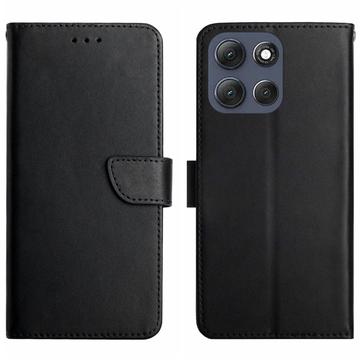 Étui Portefeuille Motorola Moto G86 en Cuir avec Béquille - Noir