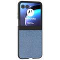 Coque hybride Motorola Razr 50 Texture Strass - Bleue