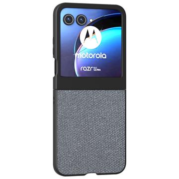 Coque hybride Motorola Razr 50 Texture Strass - Grise