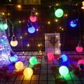 Guirlande de LED multicolores avec ampoules - 1.5m / 10 LED