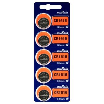 Murata Mini CR1616 Coin Cell Battery 3V - 5 Pcs.