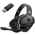 NUBWO G06 Casque de jeu sans fil avec microphone à réduction de bruit 2.4G Bluetooth Casque d'écoute stéréo Composition avec PC, ordinateurs portables, PS4, PS5, Nintendo Switch