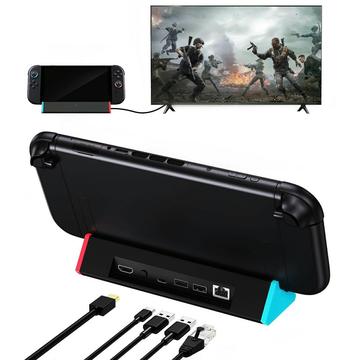 Station d\'accueil / Hub Nintendo Switch 2 - HDMI, USB 3.0, USB-C, LAN - Noir