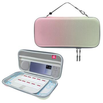 Nintendo Switch 2 JYS JYS-NS2283 Housse de transport EVA à double compartiment - Rose / Vert