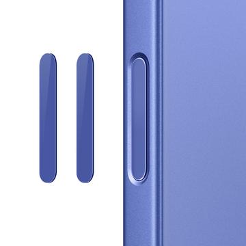 Northjo Bouton de contrôle de l\'appareil photo Protecteur en verre trempé pour iPhone 16 Pro/16 Pro Max/16 Plus - 2 Pcs. - Bleu